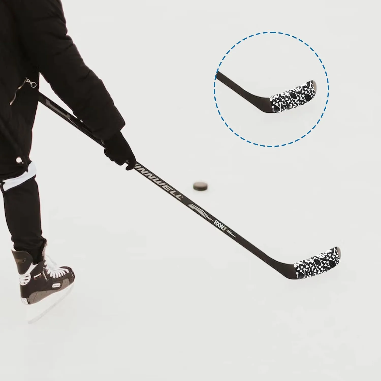 1Pieces Premium Grip Tape Hockey Tape Sticks Anti-Slip Waterproof Wrapper Easy to Stretch and Tear for Ice Hockey, Skiing