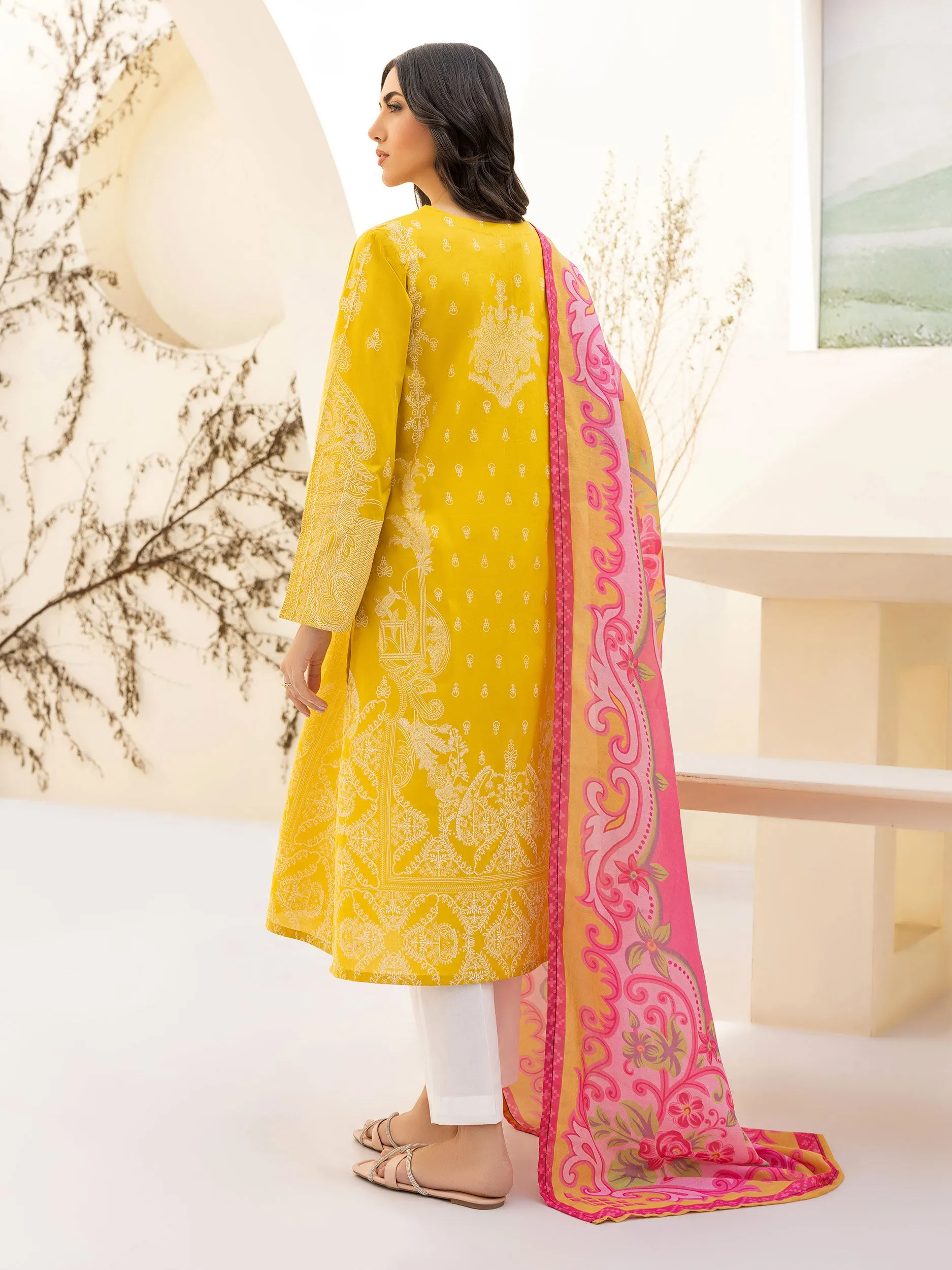 2 Piece Lawn Suit-Paste Print(Unstitched)