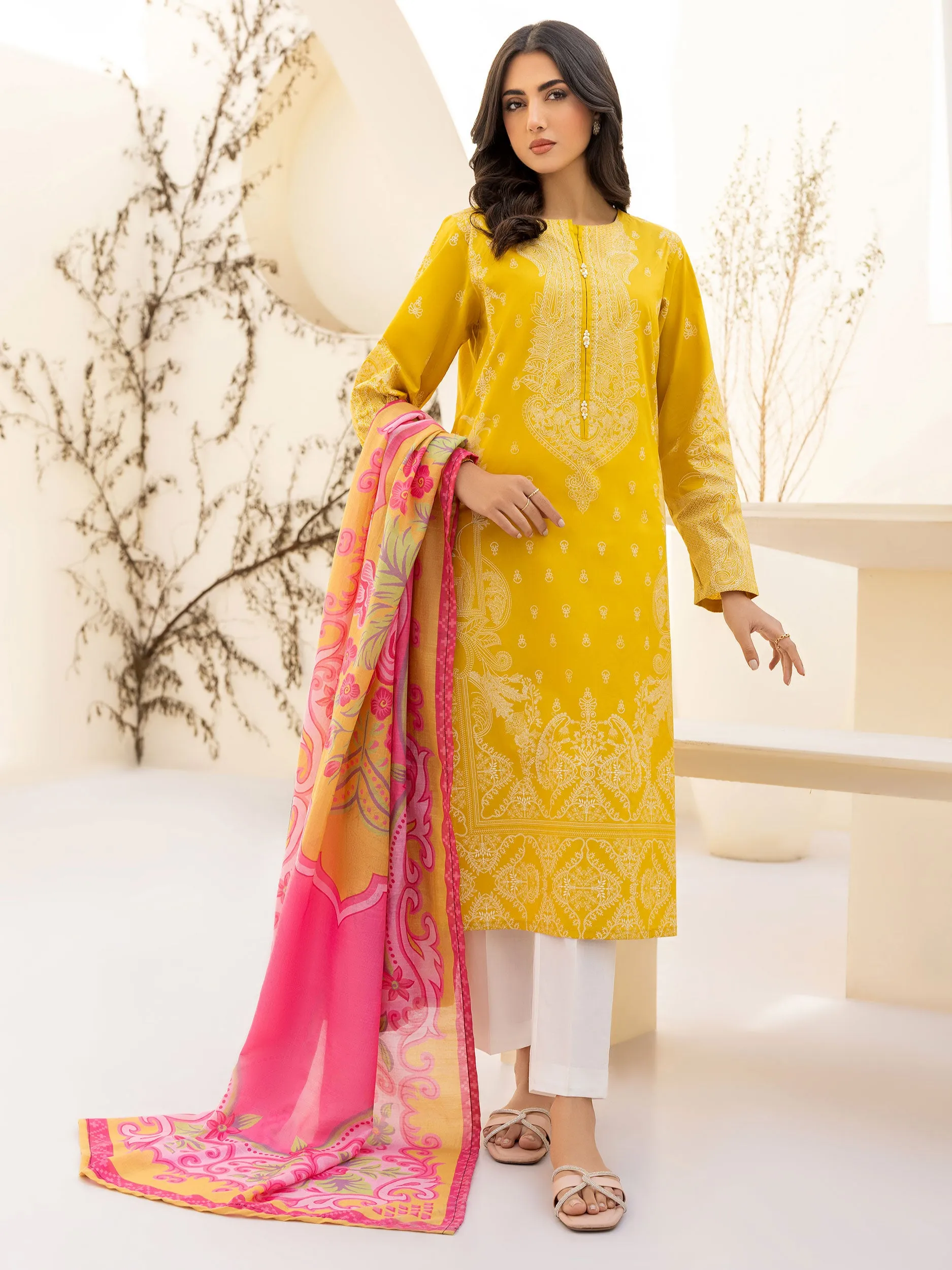 2 Piece Lawn Suit-Paste Print(Unstitched)