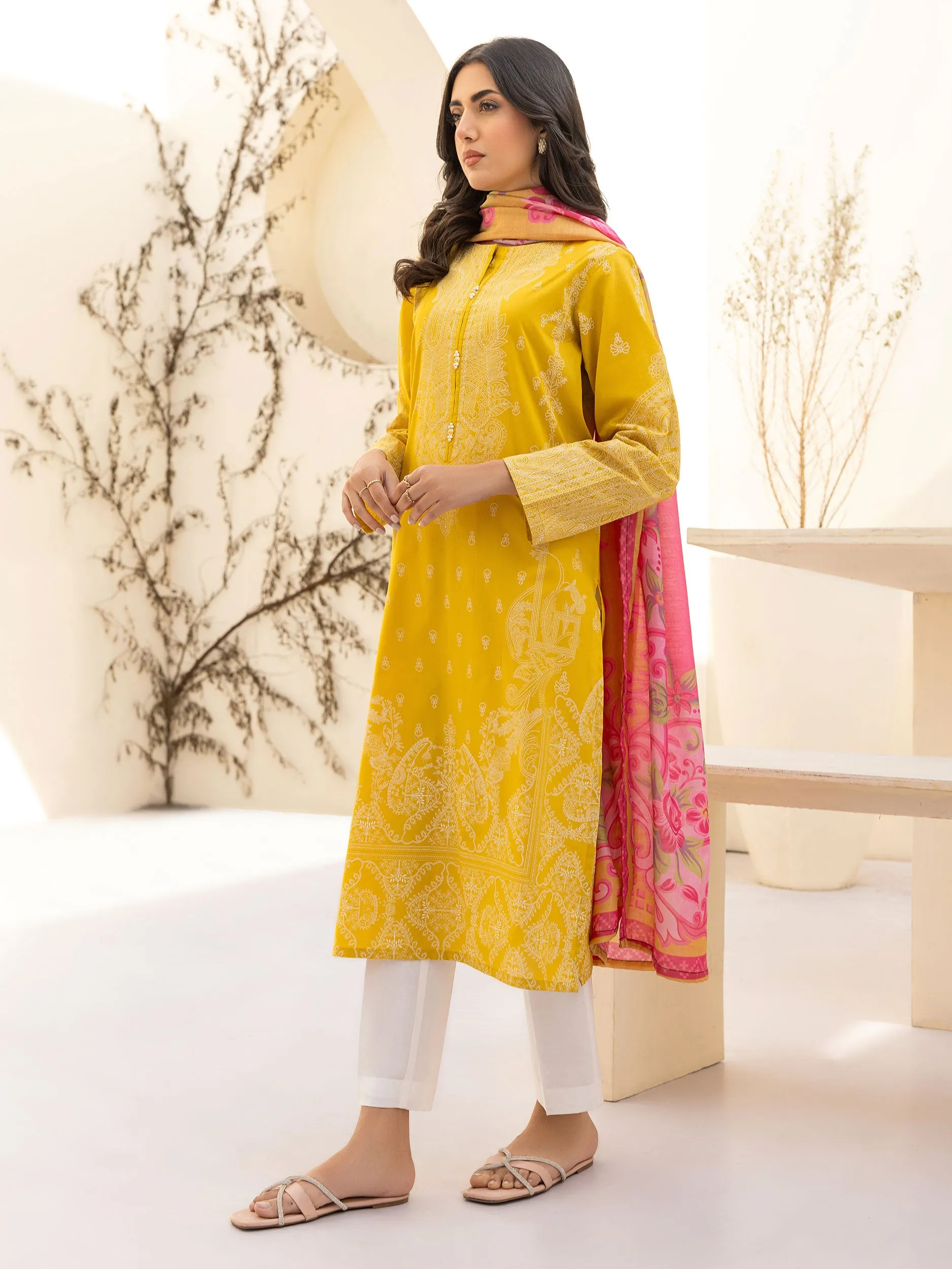 2 Piece Lawn Suit-Paste Print(Unstitched)