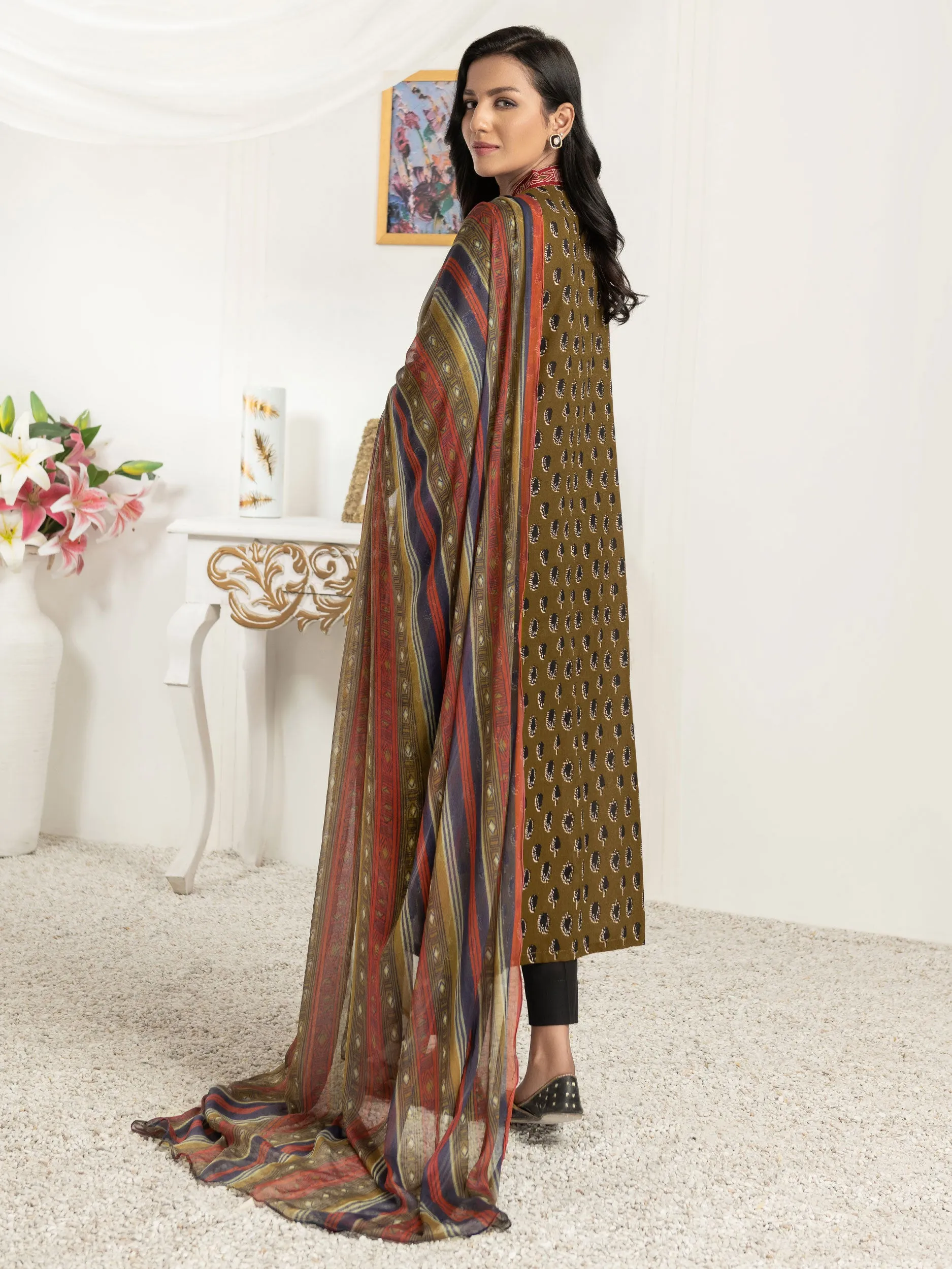 2 Piece Lawn Suit-Printed (Unstitched)
