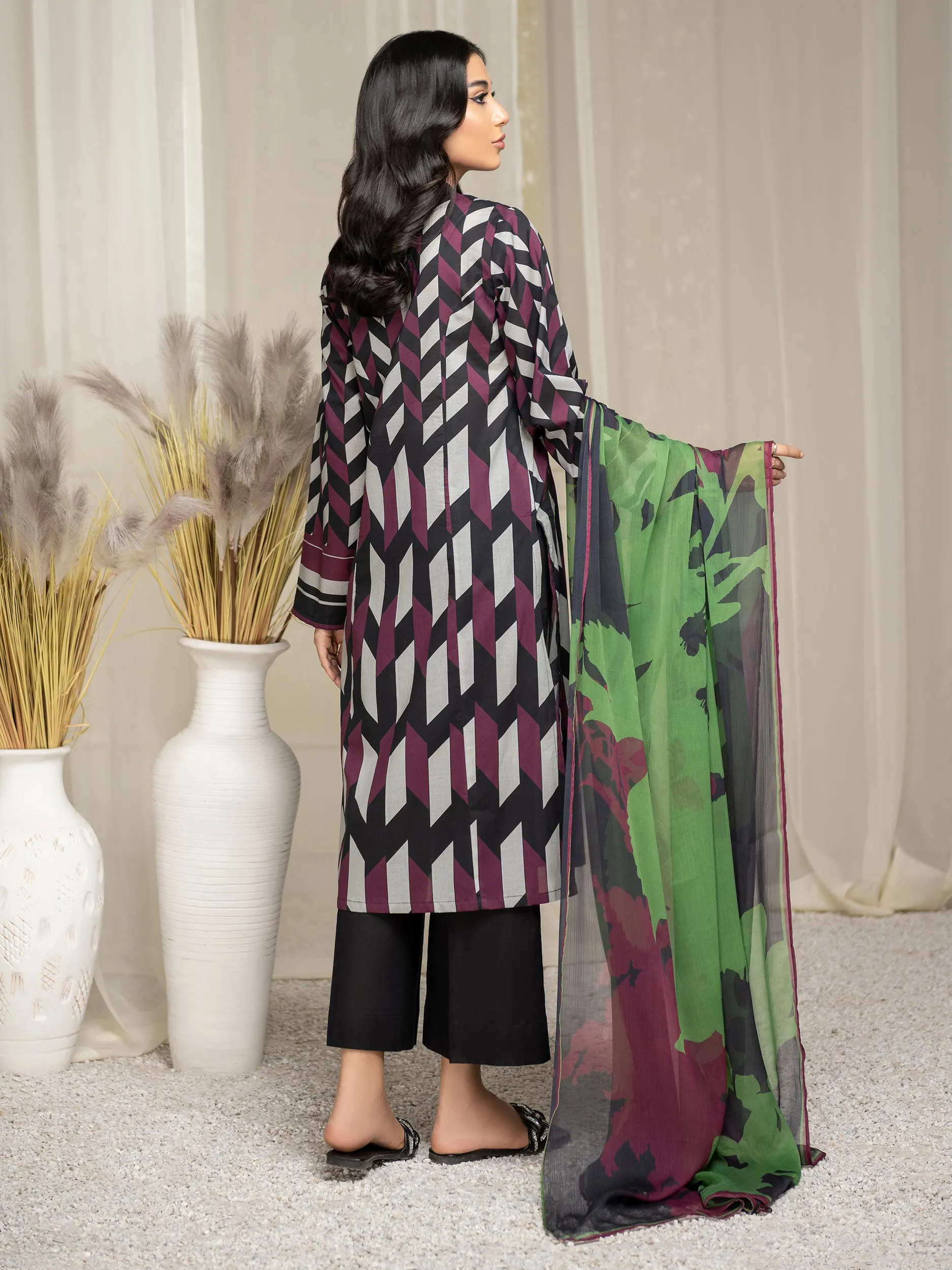 2 Piece Lawn Suit-Printed (Unstitched)