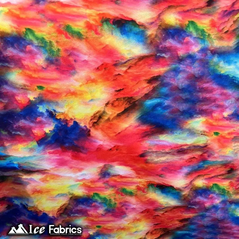 Abstract Design Nylon Spandex Swimsuit Fabric