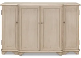 Aged Grey Stone 4-Door Sideboard