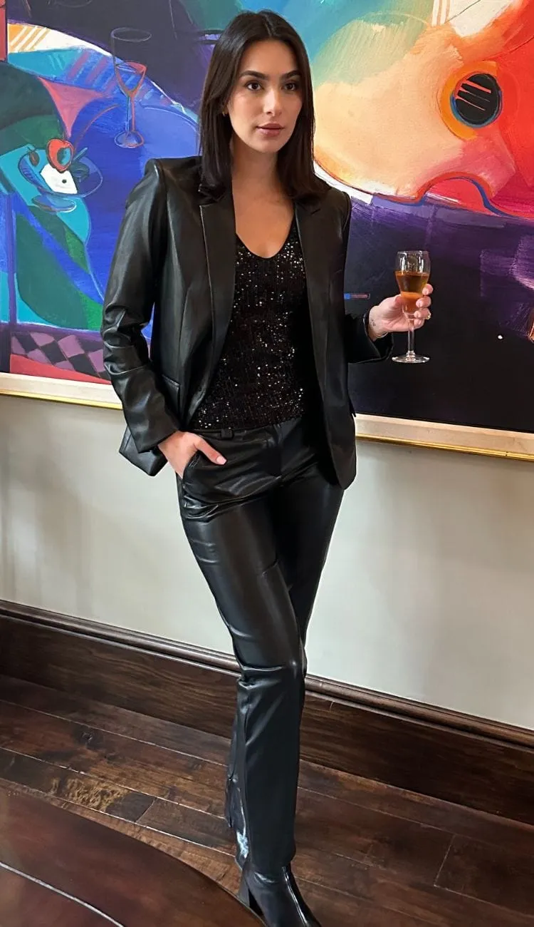 Alexandra Vegan Leather Pants