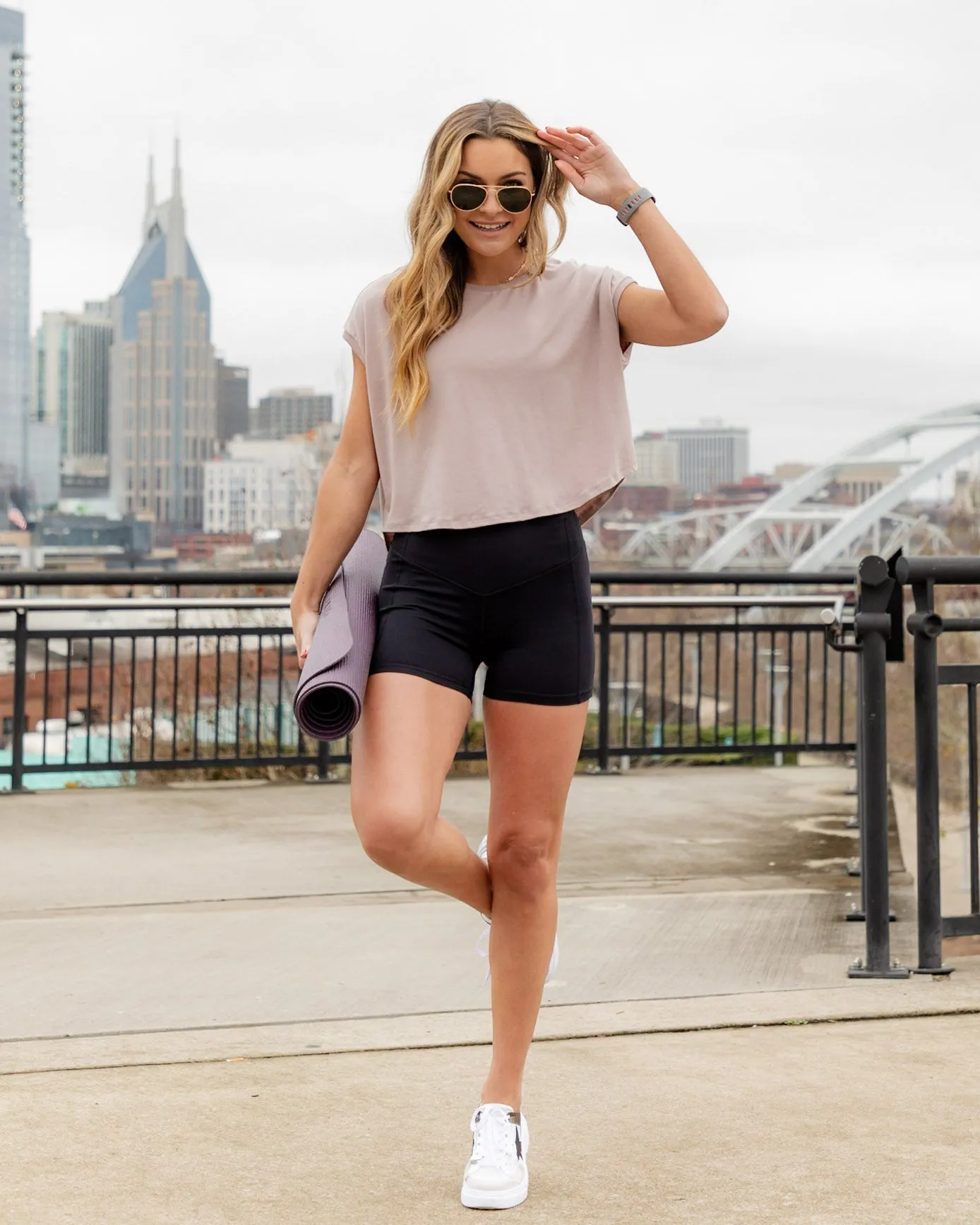 Alicia Cap Sleeve Top - Mauve