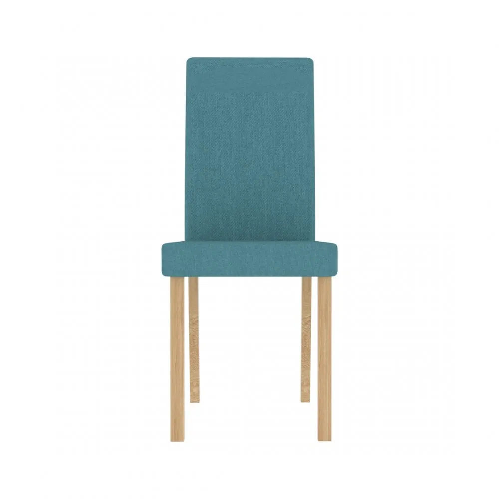 Amelia Teal Fabric Dining Chair Set of 2