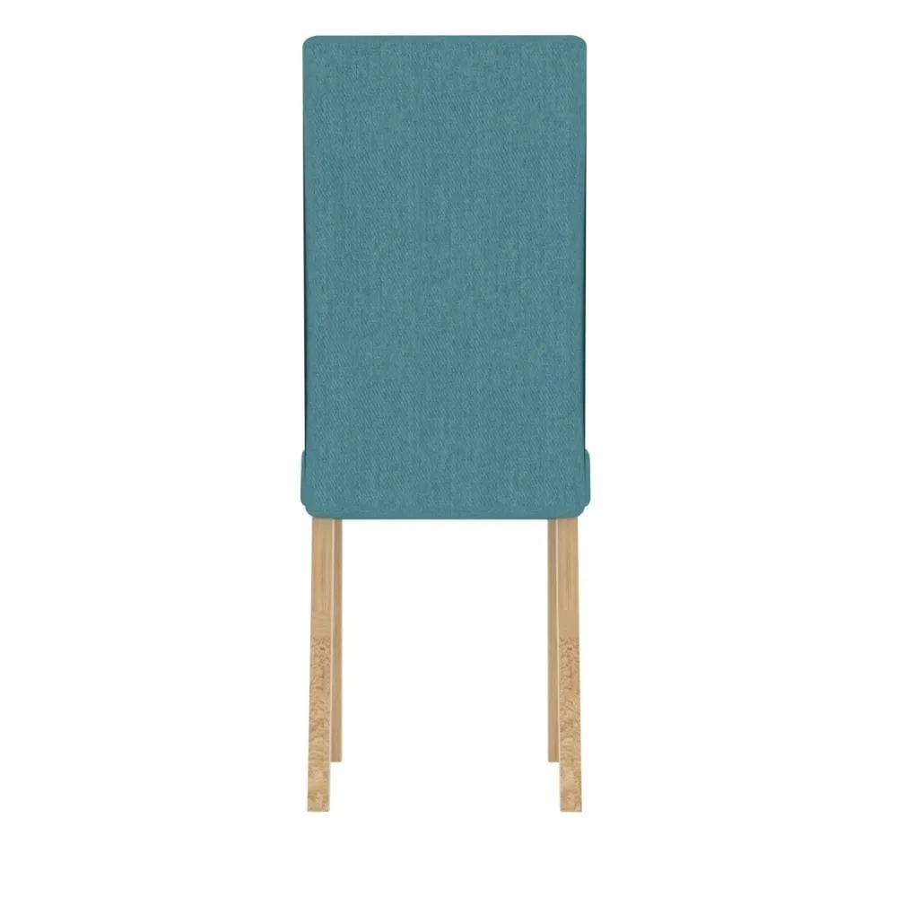 Amelia Teal Fabric Dining Chair Set of 2