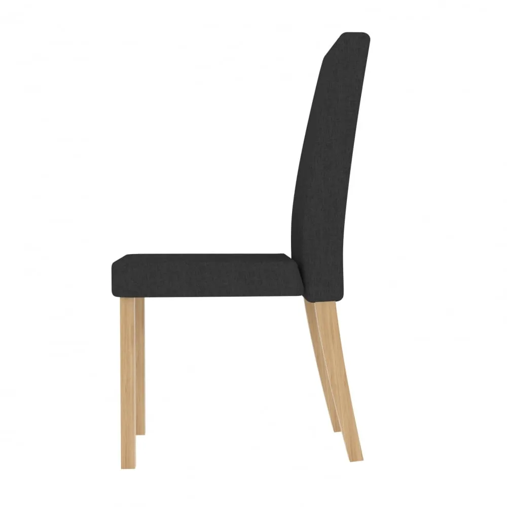 Anna Grey Comfy Fabric Dining Chair Set of 2