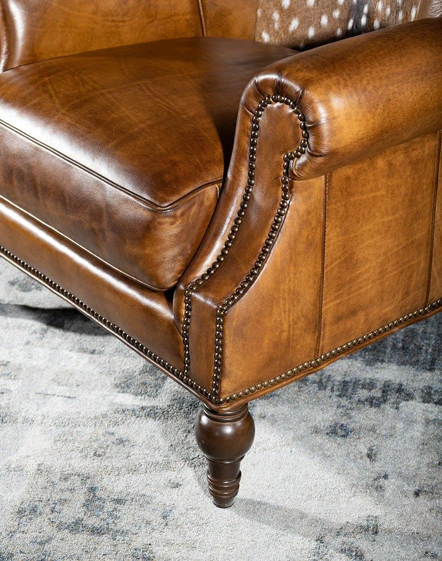 Axis Hide & Leather Accent Chair