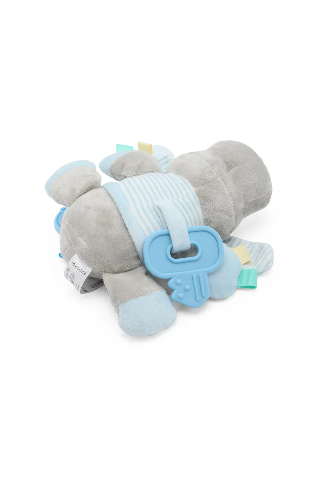 Babies Grey And Blue Rattle Dog Toy