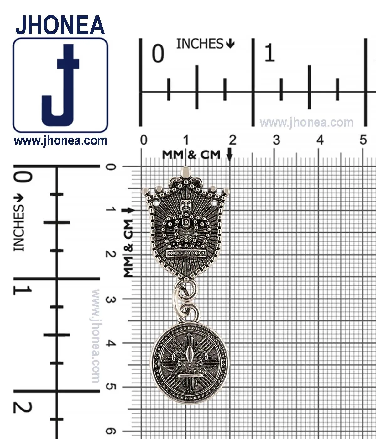 Beautiful Antique Silver Badge Design British Fashion Accessory