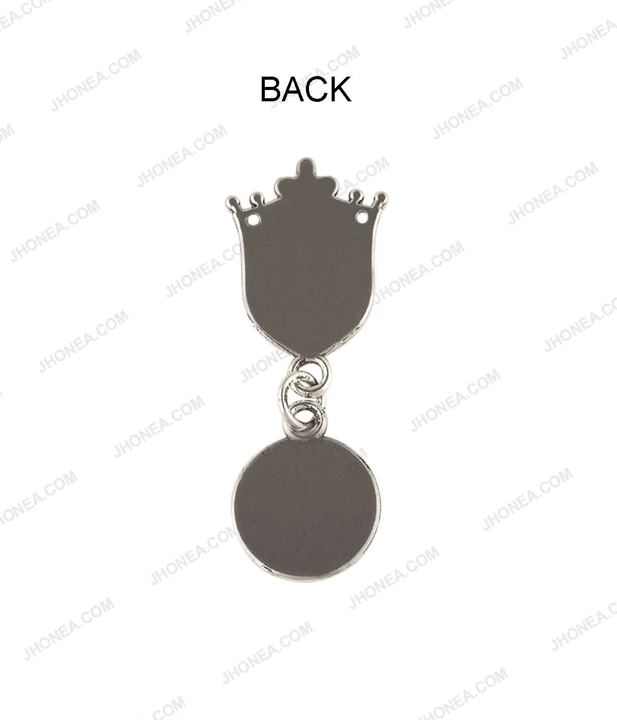 Beautiful Antique Silver Badge Design British Fashion Accessory