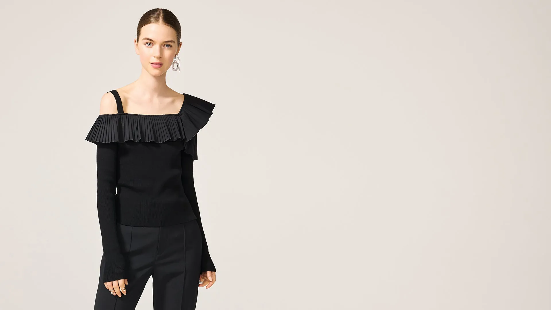 Black Alanis Knit Top