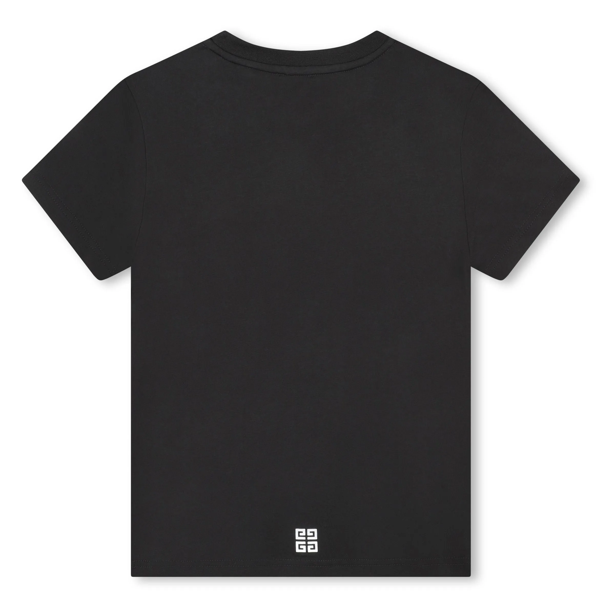 Black Logo Print Cotton T-Shirt
