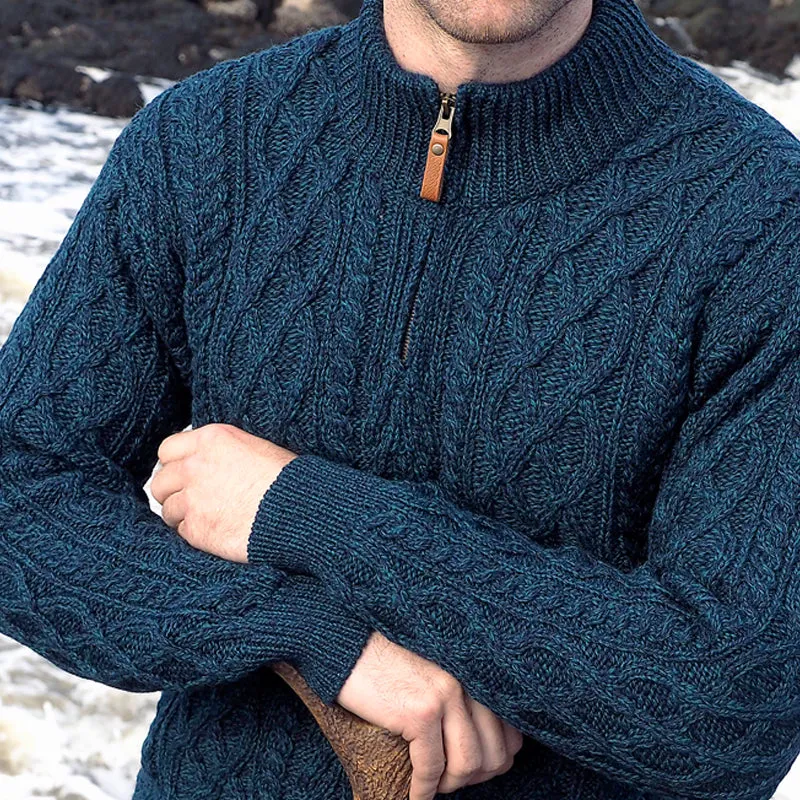 Blackwatch Half Zip Cable Sweater