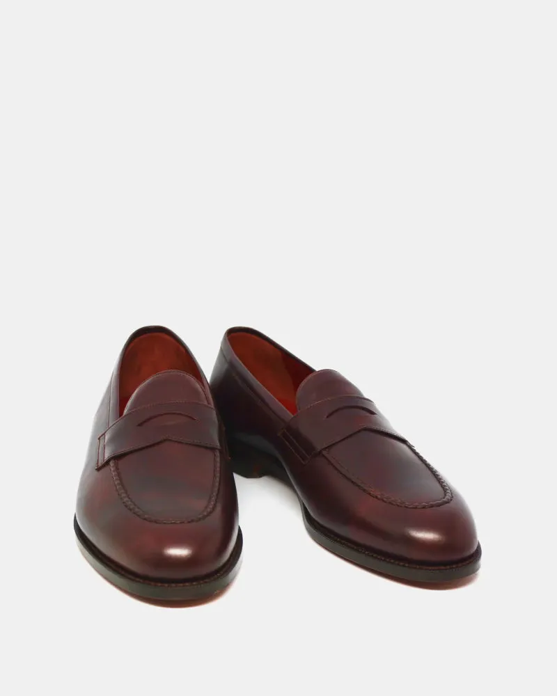 Burgundy Leather Penny Loafer