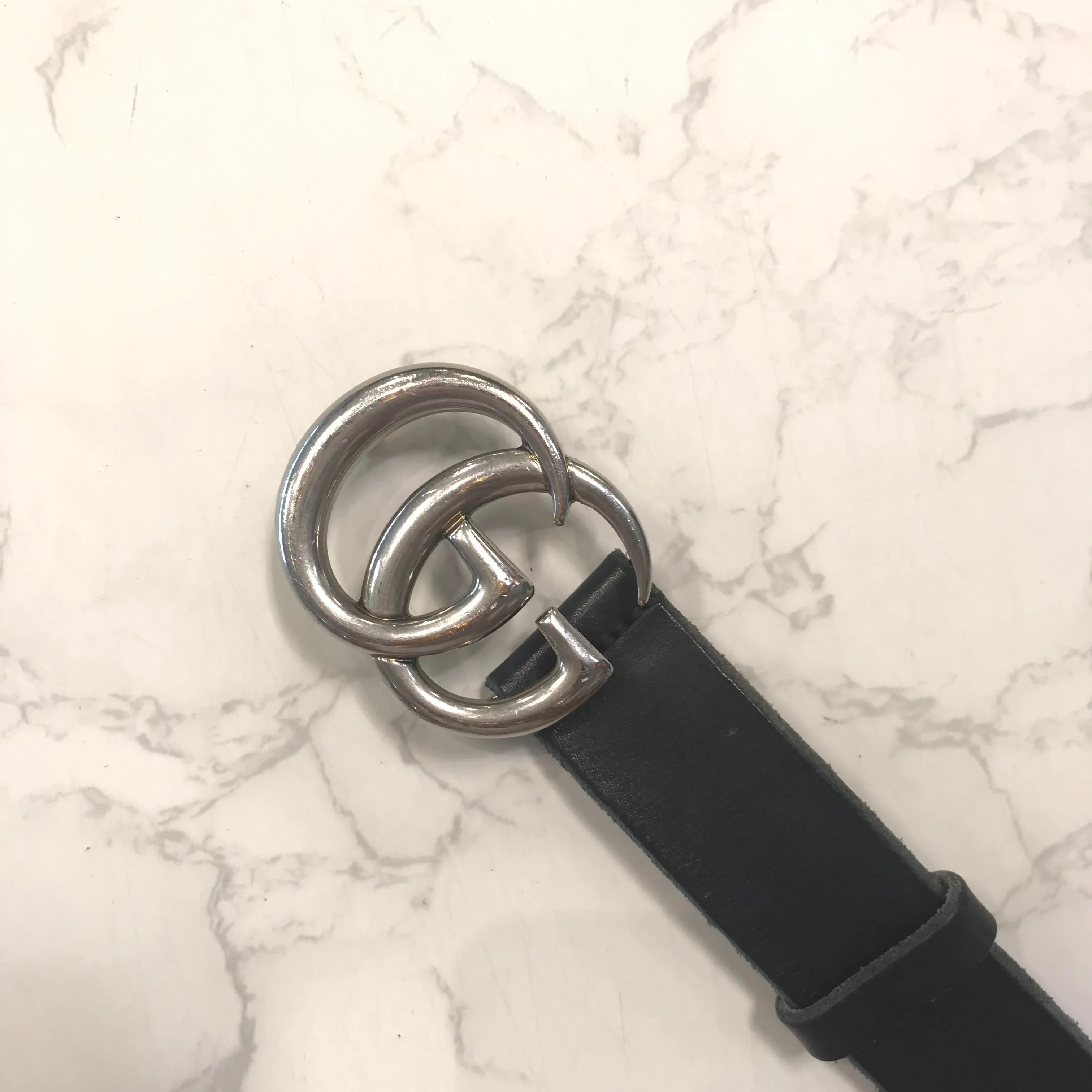 Calfskin Double G Belt 90 36