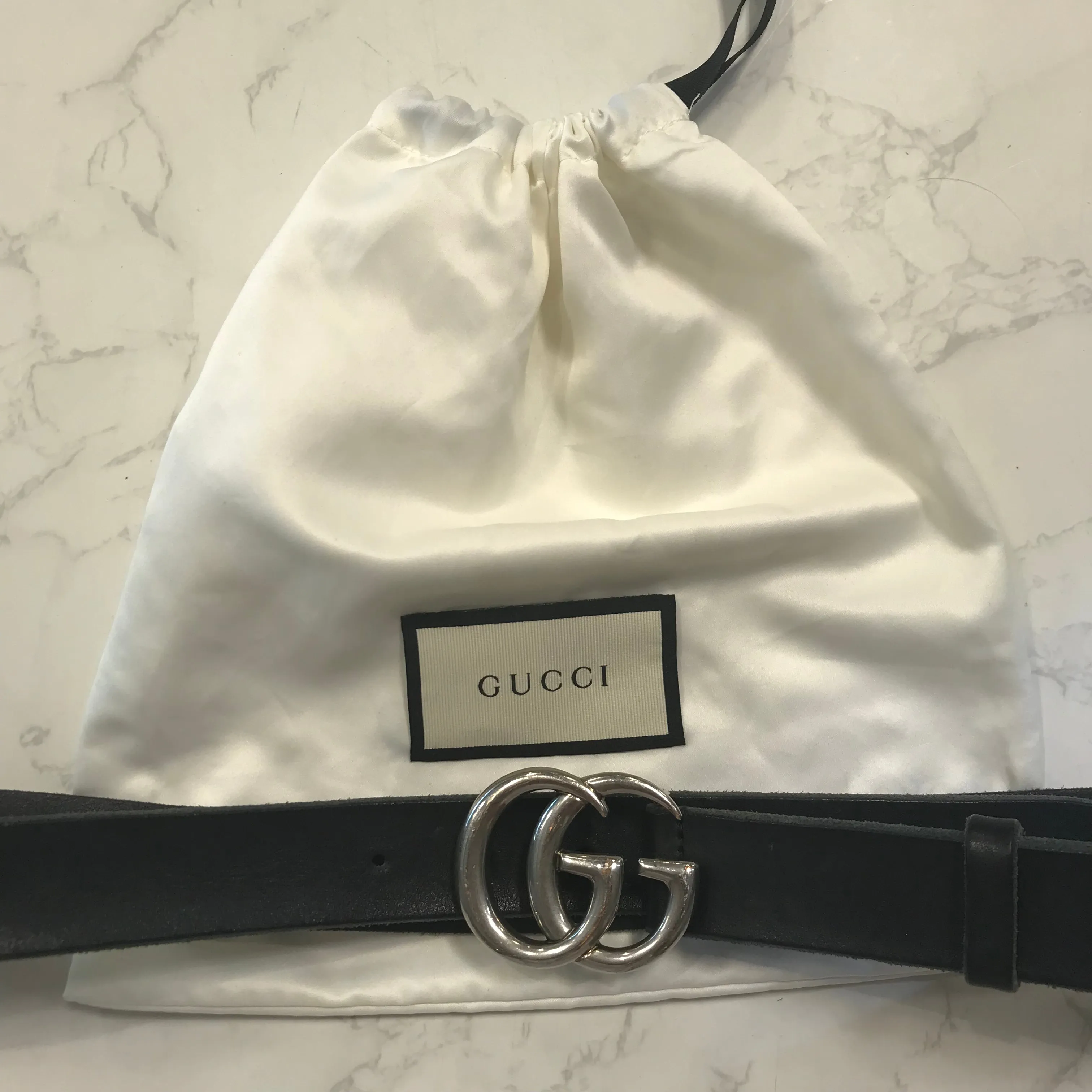 Calfskin Double G Belt 90 36