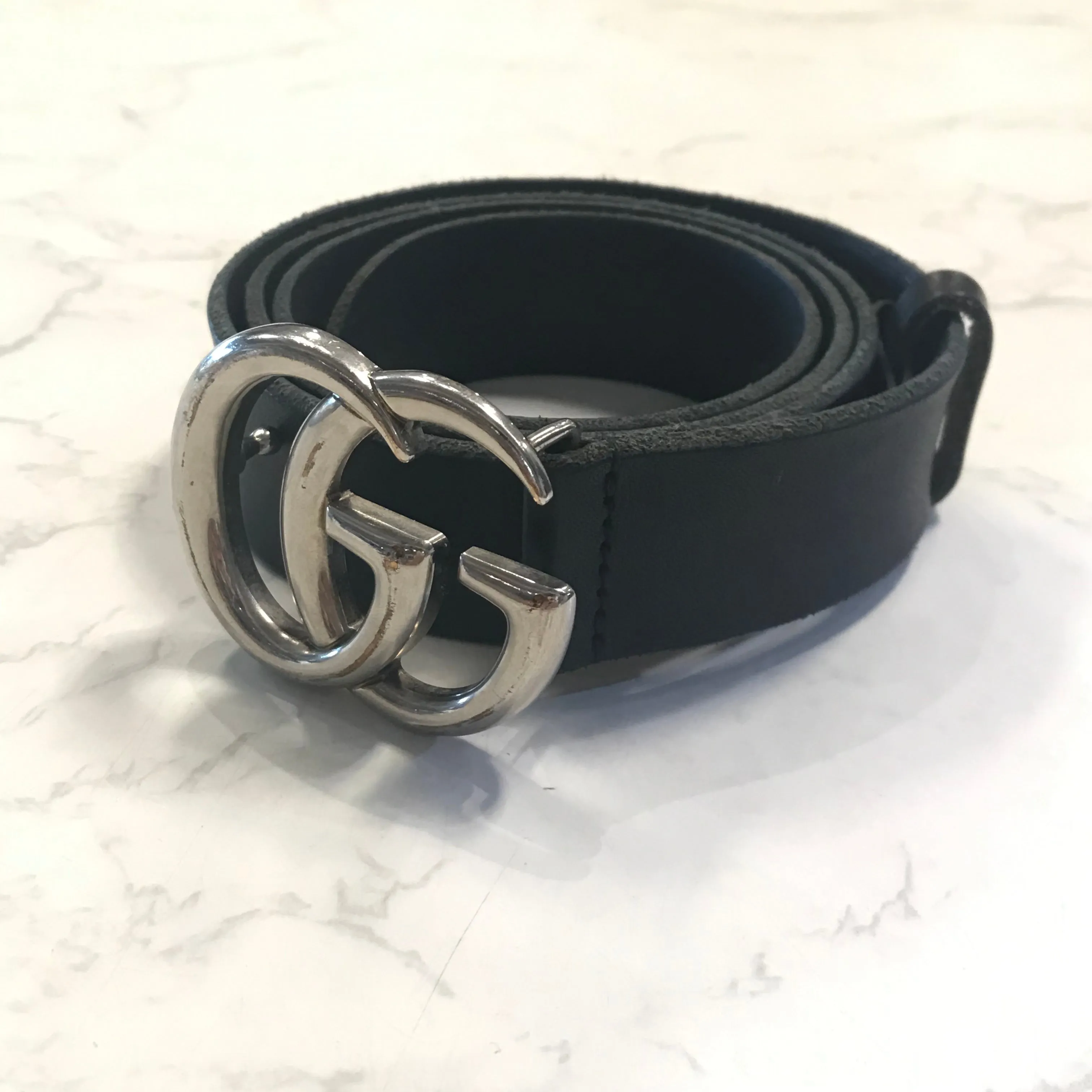 Calfskin Double G Belt 90 36