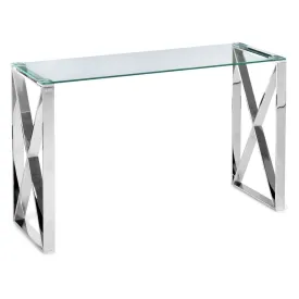 Capri Contemporary Glass Top Console Table
