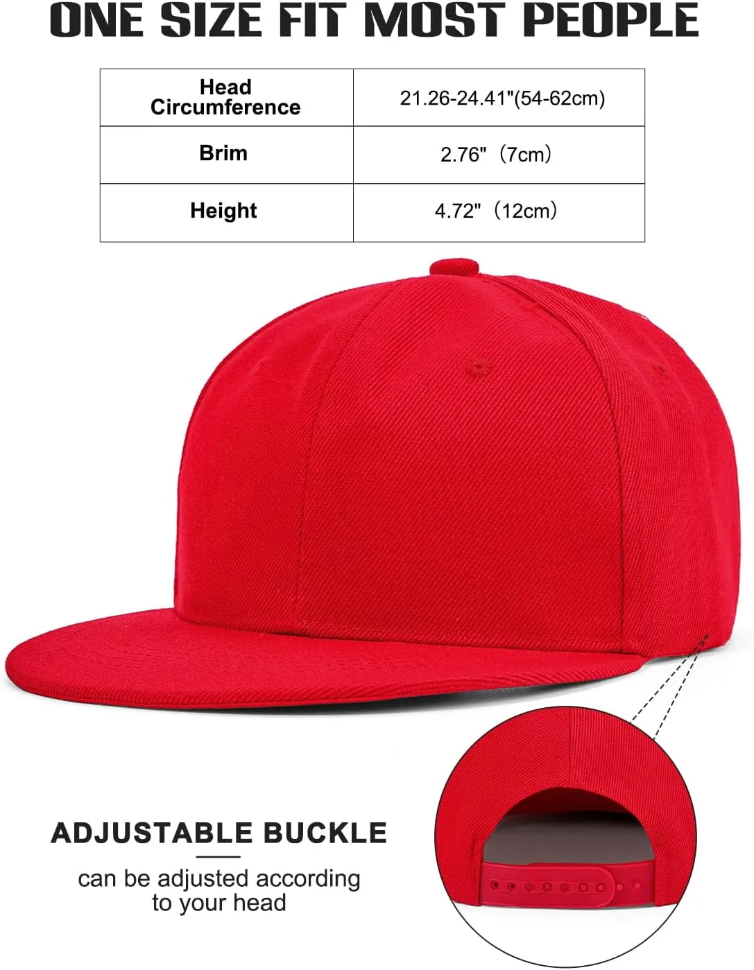 Century Star Snapback Hats for Men Flat Bill Brim Baseball Cap Women Adjustable Hip Hop Style Blank Trucker Hat