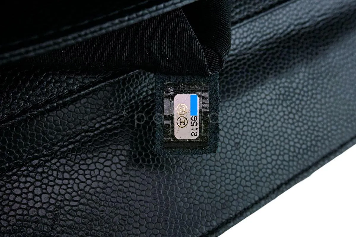 Chanel Black Caviar Classic Quilted Business Tote Bag