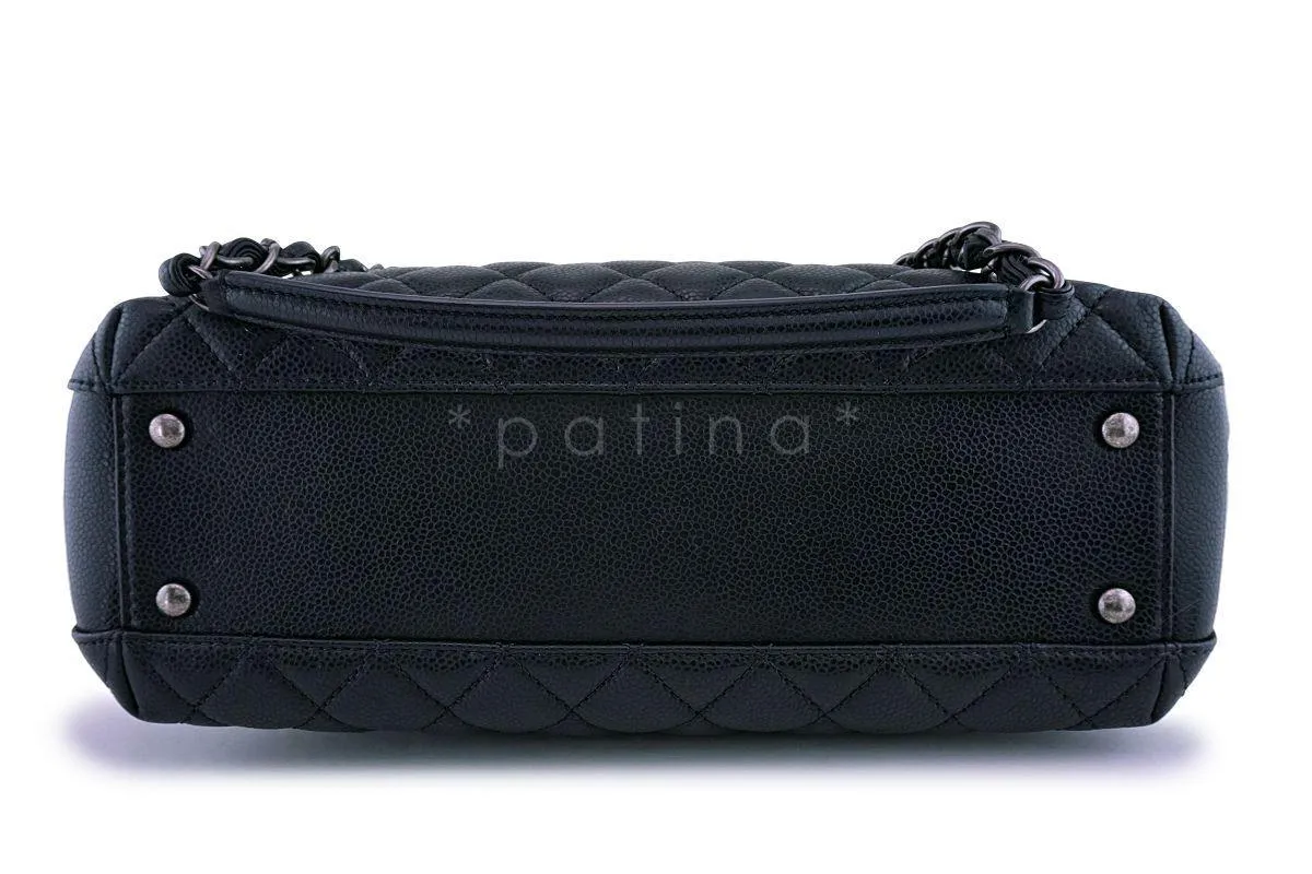 Chanel Black Caviar Classic Quilted Business Tote Bag