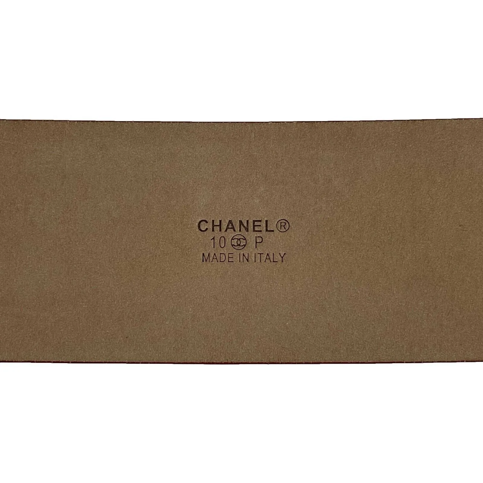 CHANEL - CC Red Patent Leather Belt - Red / Gold - Size 80 - 32