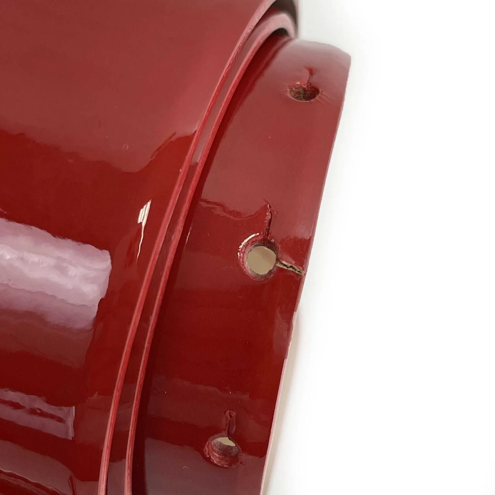 CHANEL - CC Red Patent Leather Belt - Red / Gold - Size 80 - 32