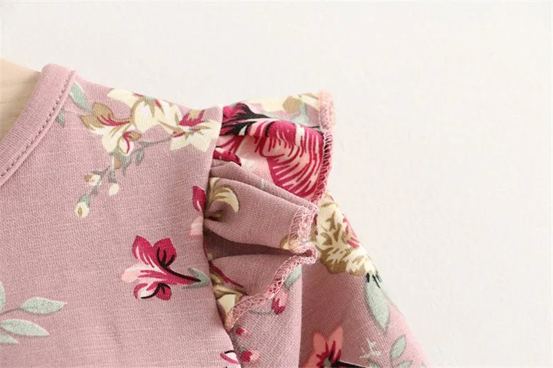 Children Dress Autumn Baby Girls floral Printed Princess Dresses