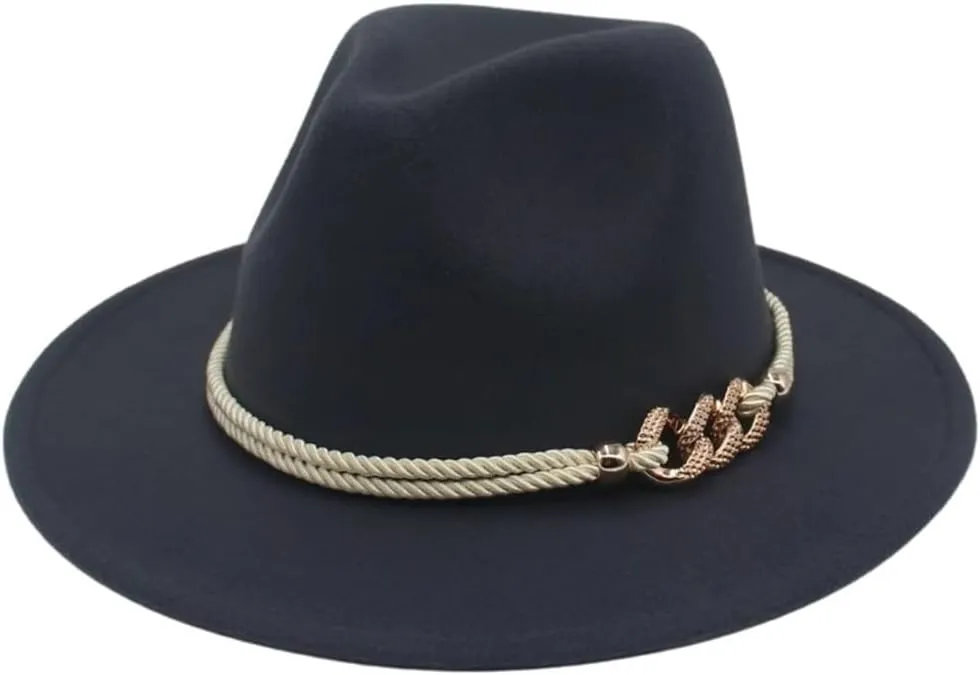 Classic Bowler Hat Large Brim English Jazz Hat Gentleman's Hat for Outdoor