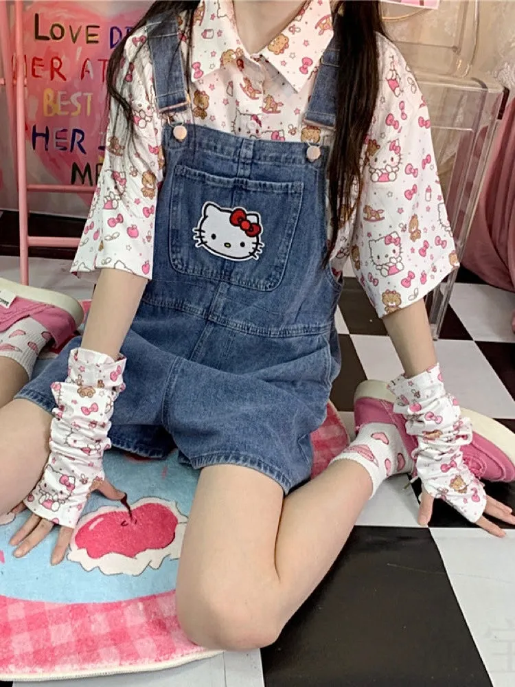 Cute Hello Kitty Sunscreen UV Protection Ice Silk Arm Sleeves