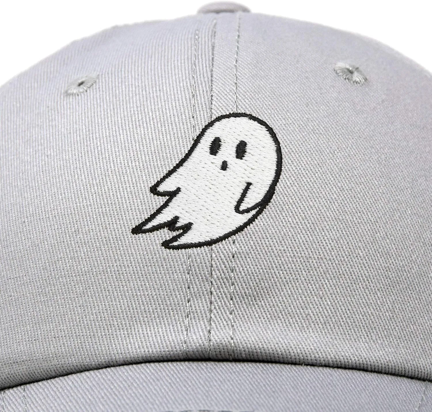 DALIX Ghost Embroidered Mens Womens Cotton Dad Hat Baseball Cap Adjustable