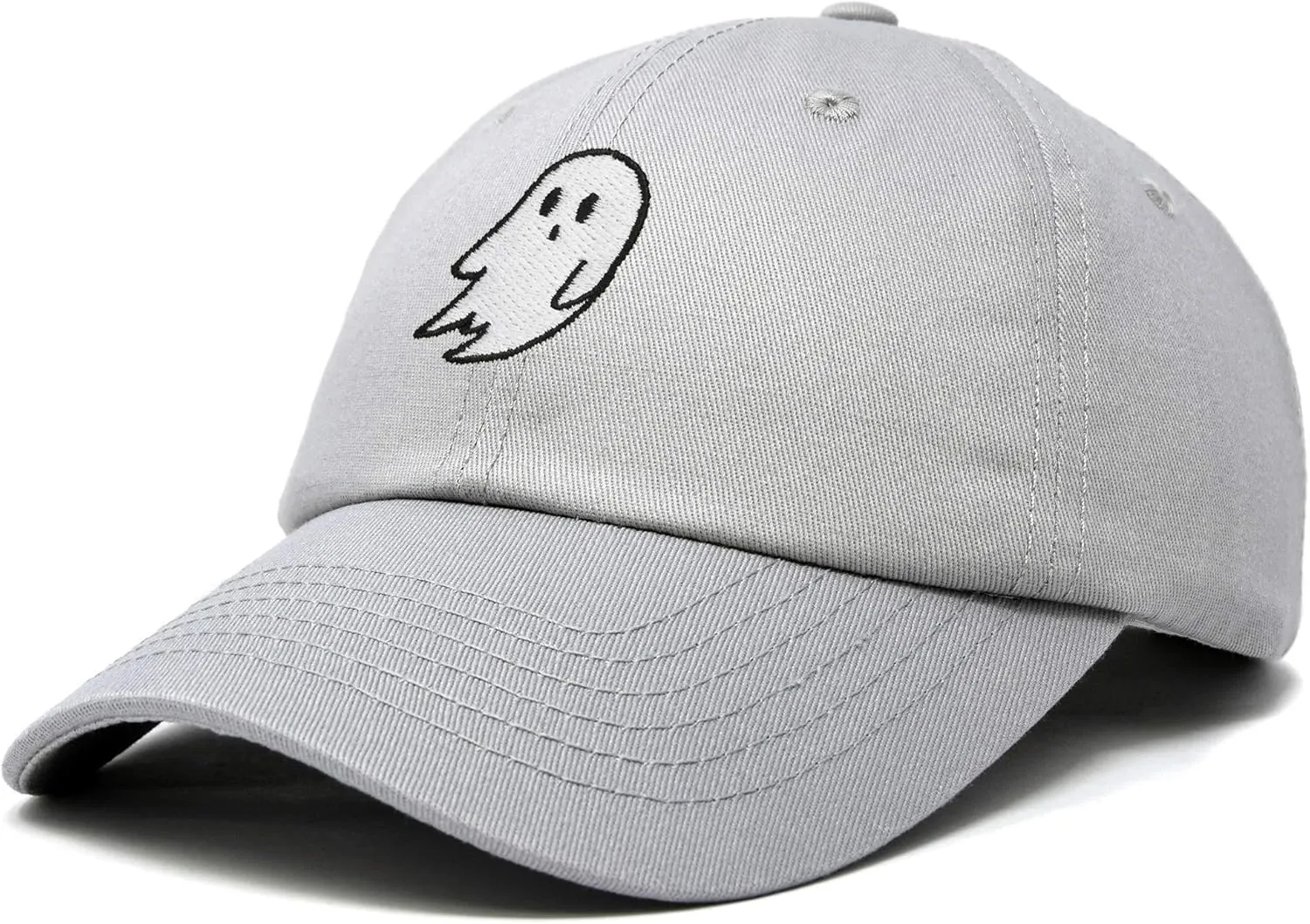 DALIX Ghost Embroidered Mens Womens Cotton Dad Hat Baseball Cap Adjustable