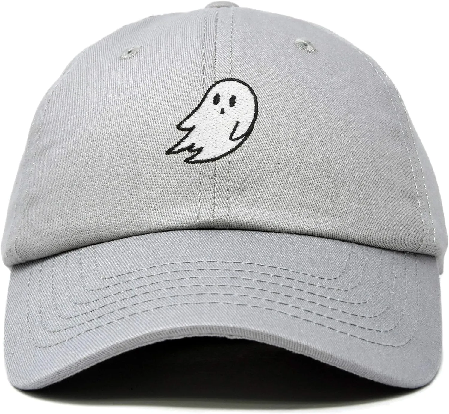 DALIX Ghost Embroidered Mens Womens Cotton Dad Hat Baseball Cap Adjustable