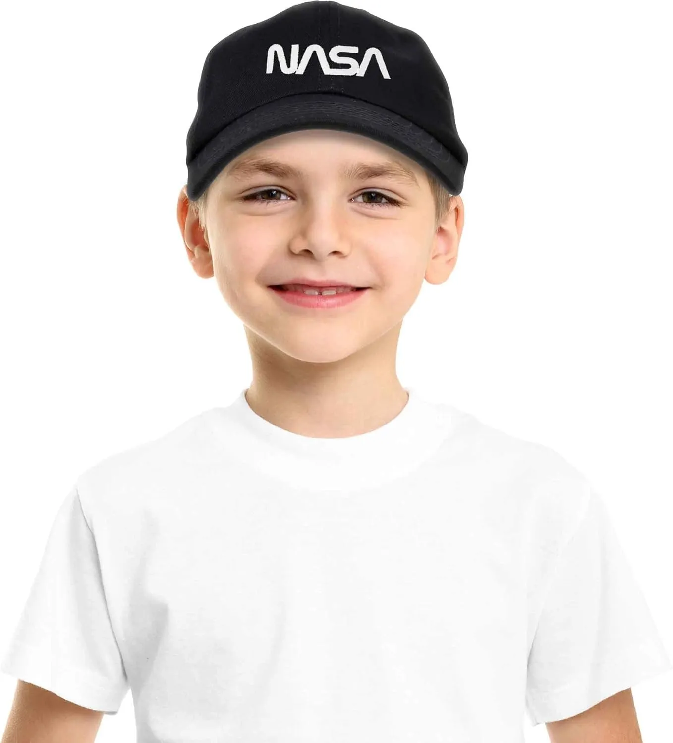 DALIX NASA Meatball Insignia Worm Logo Kids Hat Baseball Cap Girls Boys