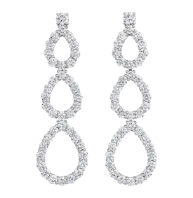 Diamond Drop Earrings, 4.50 carats