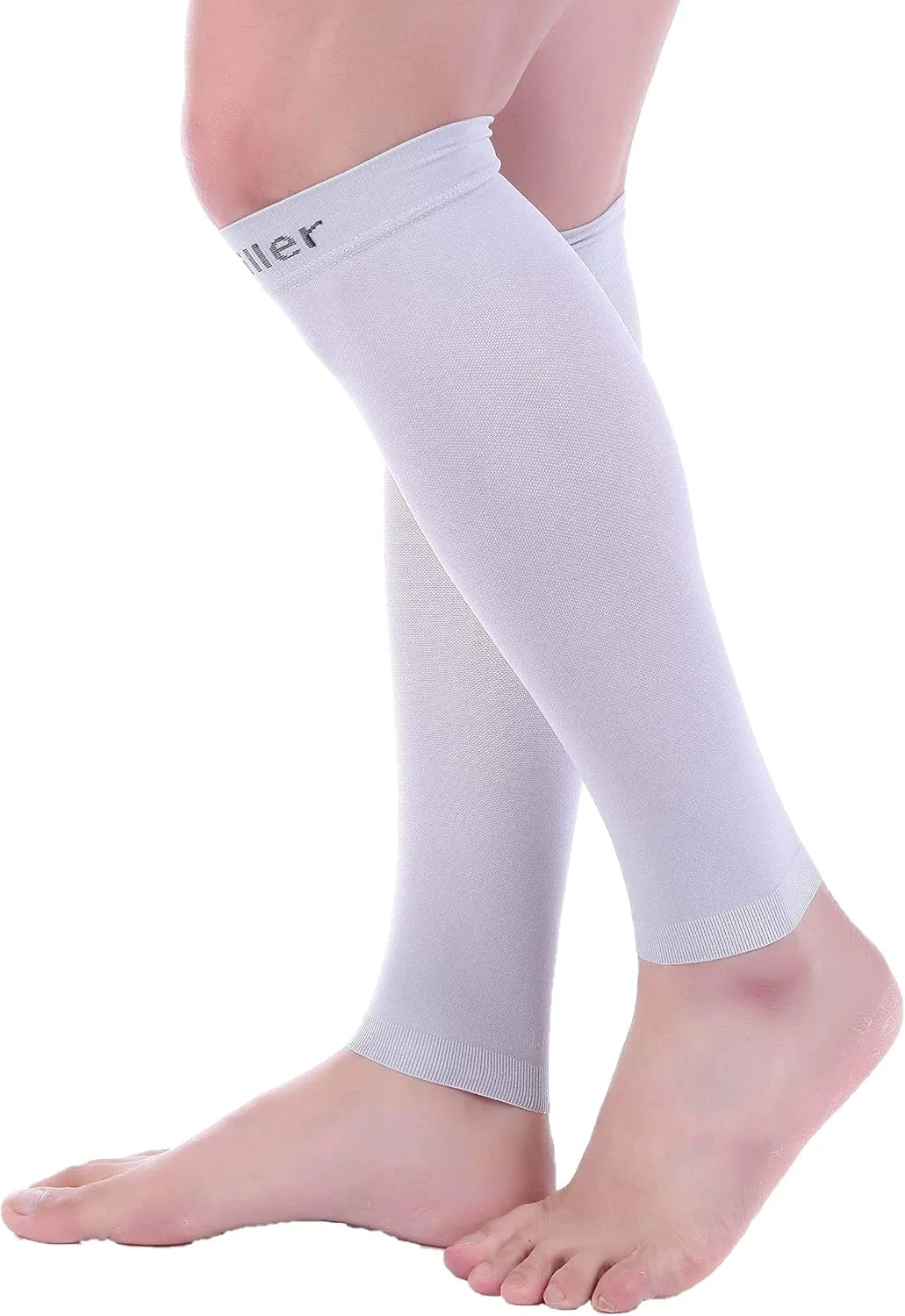 Doc Miller Compression Calf Sleeve for Men & Women, Premium Medical Grade, 20-30mmHg Graduated, Shin Splints, 1 Pair