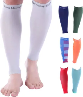 Doc Miller Compression Calf Sleeve for Men & Women, Premium Medical Grade, 20-30mmHg Graduated, Shin Splints, 1 Pair