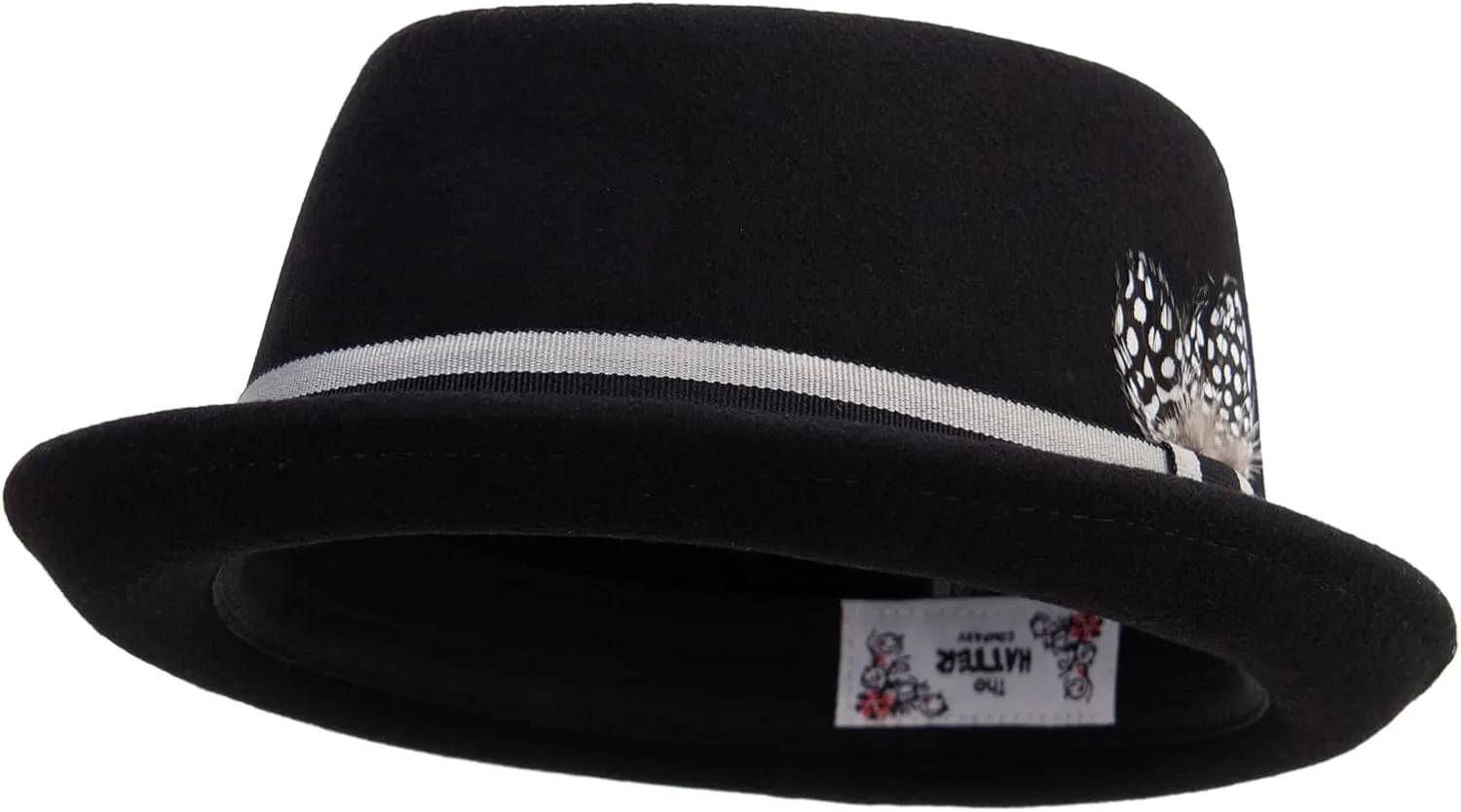 e4Hats.com Woolfelt Upbrim Fedora with Feather