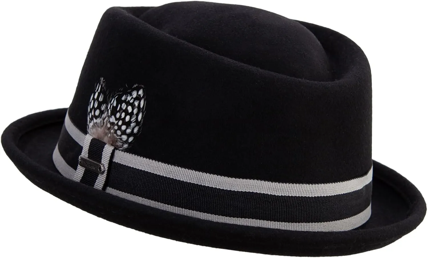 e4Hats.com Woolfelt Upbrim Fedora with Feather