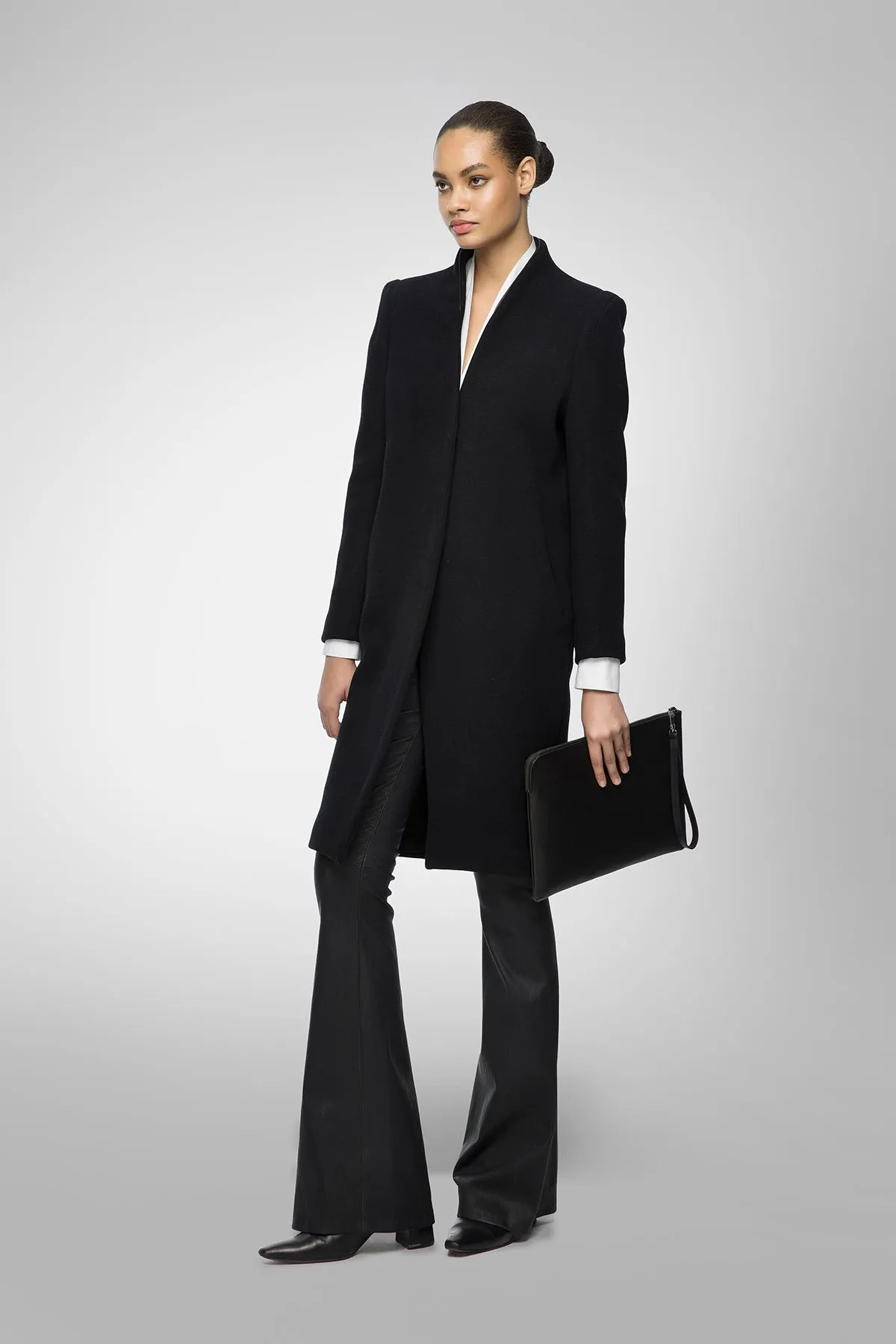 Elza - Black Wool Coat