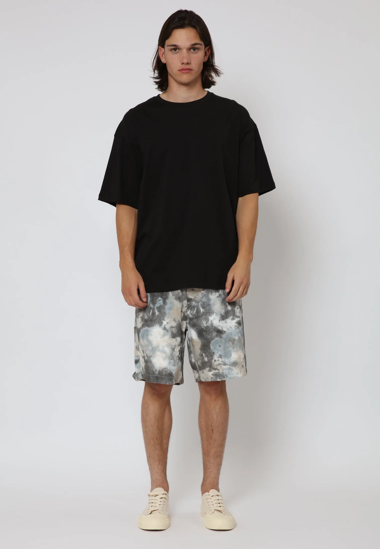 EMBROIDERED RELAXED T-SHIRT BLACK