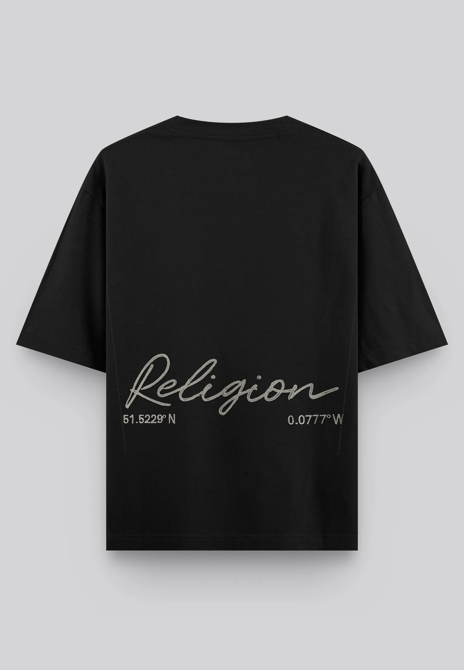 EMBROIDERED RELAXED T-SHIRT BLACK