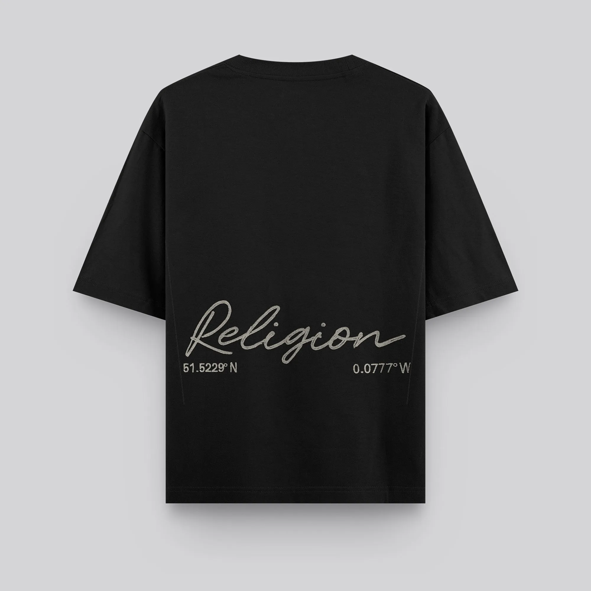 EMBROIDERED RELAXED T-SHIRT BLACK