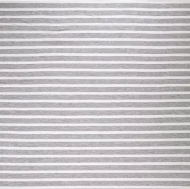 FabricLA Rayon Spandex Jersey Knit Fabric 1/2" by 1/4" Stripes - 58/60" Inches Wide by The Yard - 4 Way Stretch Fabric - Light to Medium Fabric 220 GSM - (Gray-White)