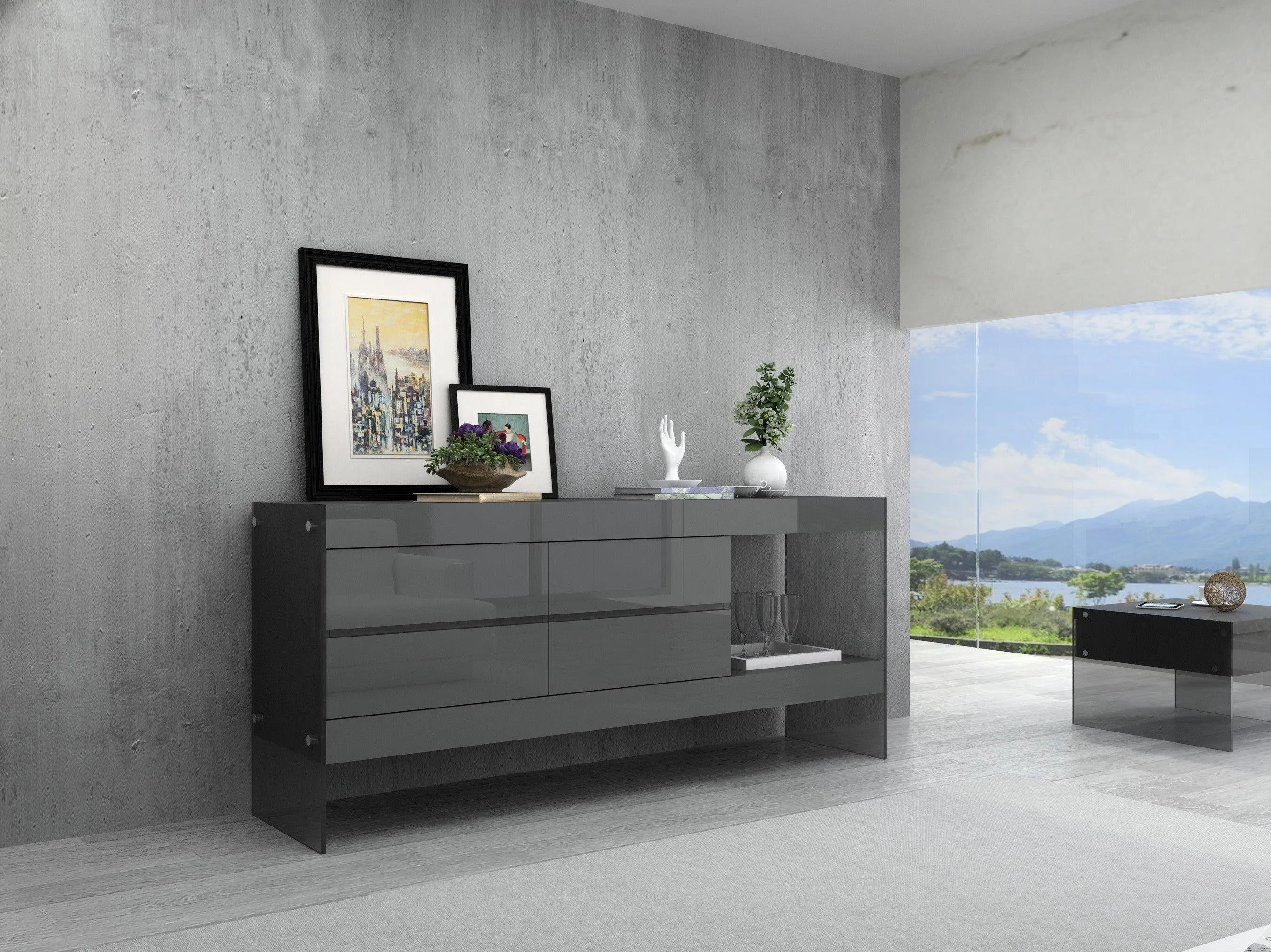 Float Modern Buffet - 72.5"W
