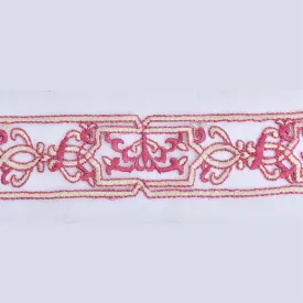 Flower Motif Embroidery Patti Cute Applique Badge Des-204