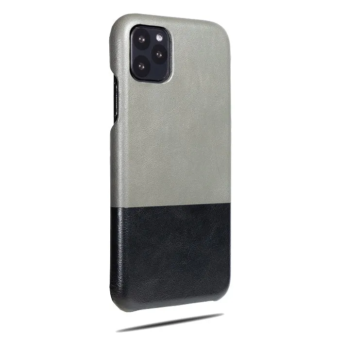 Fossil Gray & Crow Black iPhone 11 Pro Max Leather Case